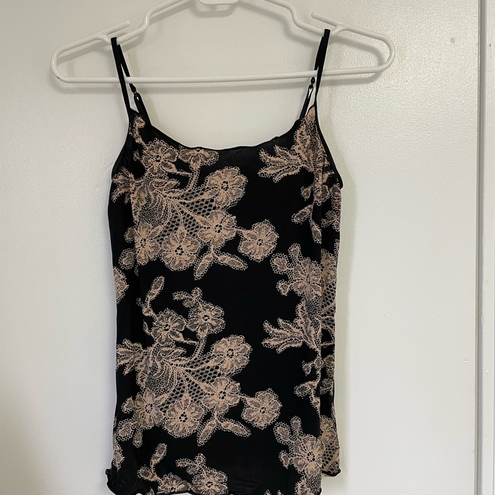 Jockey Stretchy Tank top with lace floral design